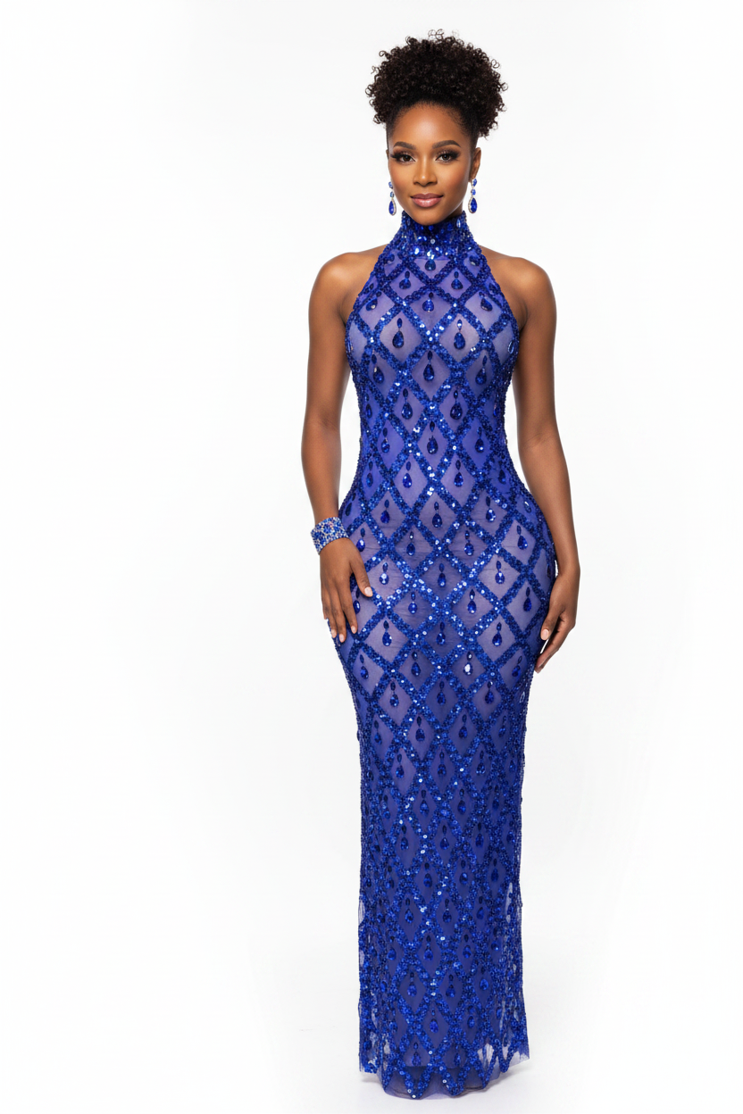 Tropic Luxe Queen Rhinestone Dress
