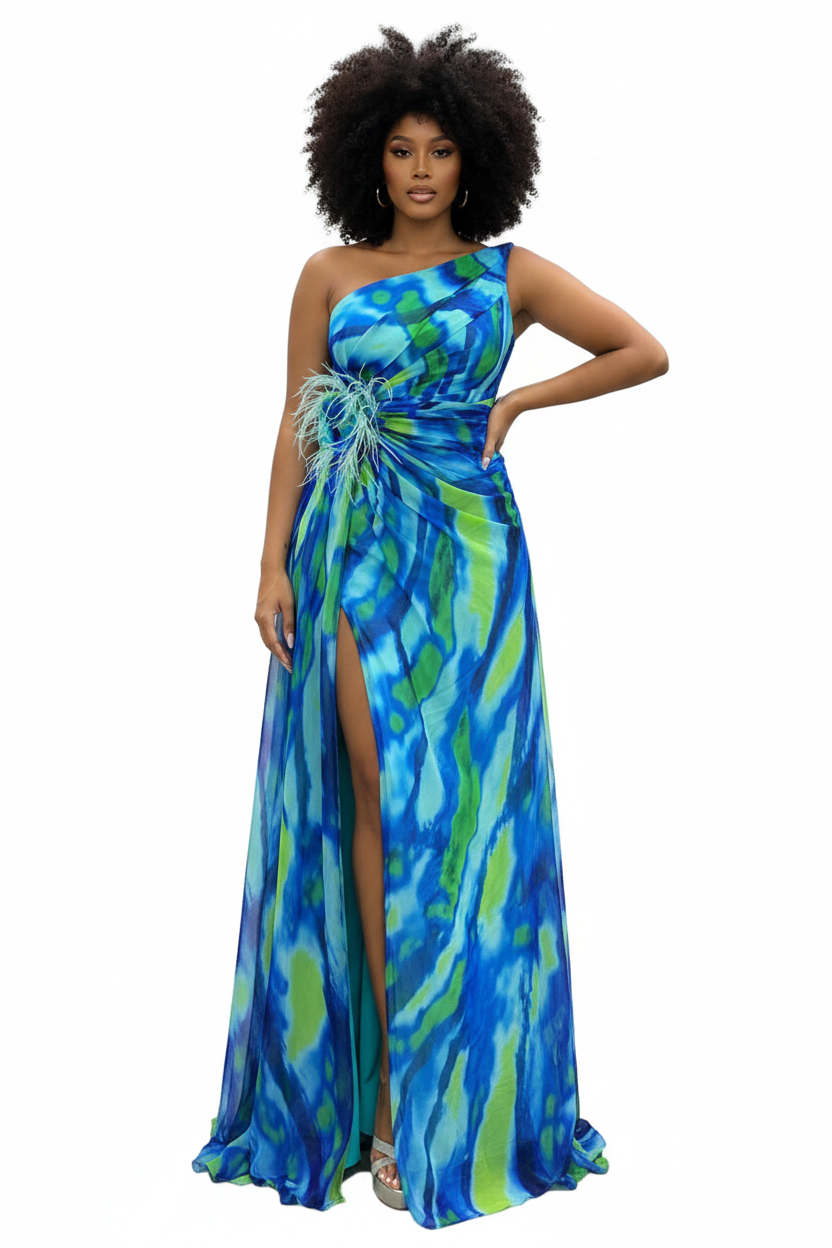 Caribbean Slit Dress