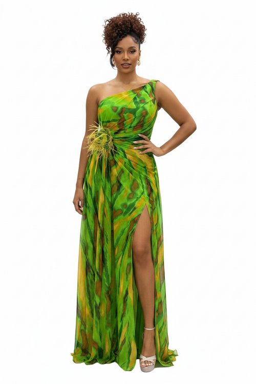 Caribbean Slit Dress